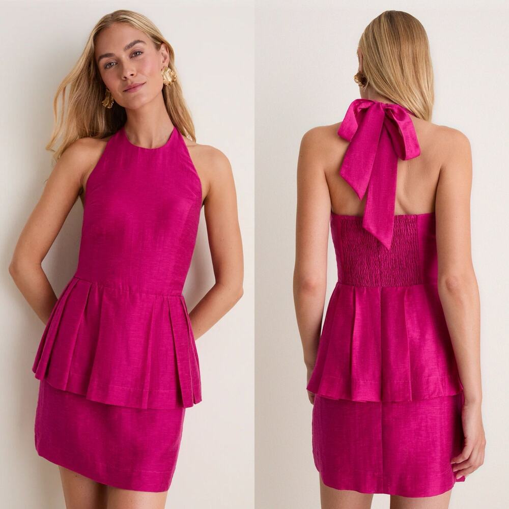 Tuckernuck Hyacinth House linen blend dress size Small NWT
